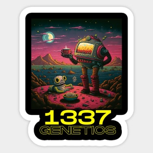 1337 Robot Sticker